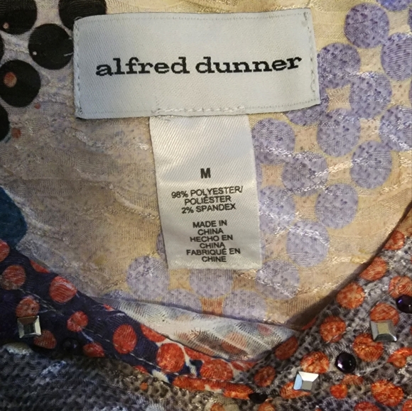 Alfred Dunner Women's Medium Top/Blouse - Picture 2 of 4